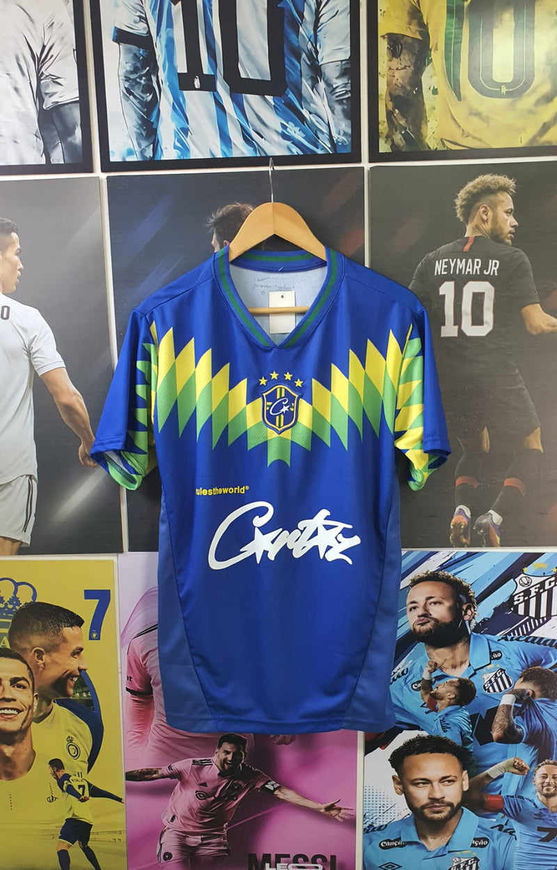 Camisa Corteiz Brasil Retro Azul - Linha Nacional