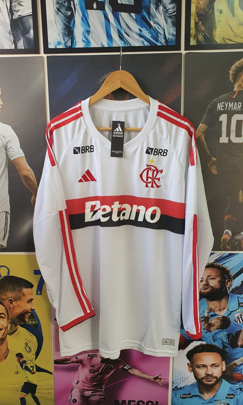 Camisa Manga Longa Adidas Flamengo II 2026/27 - Linha Nacional